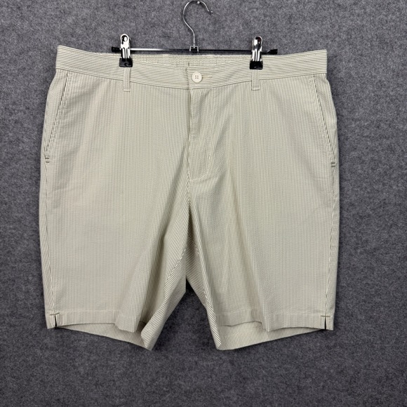 Tommy Bahama Nova Wave Sand Stripe 9 Shorts Mens XL Palm Green ST890044 New - Picture 10 of 13